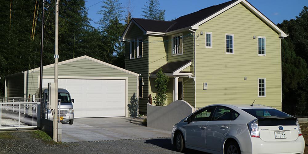 合成樹脂サイディングの木造ガレージg Holiday 合成樹脂サイディングの木造ガレージg Holiday