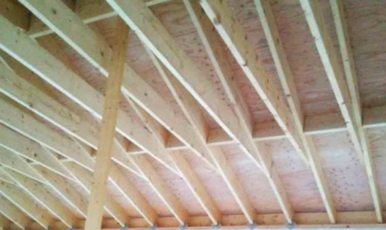 垂木,屋根,構造,ガレージ,車庫