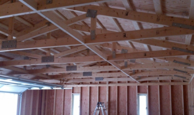 トラス,屋根,構造,ガレージ,車庫,倉庫,物置