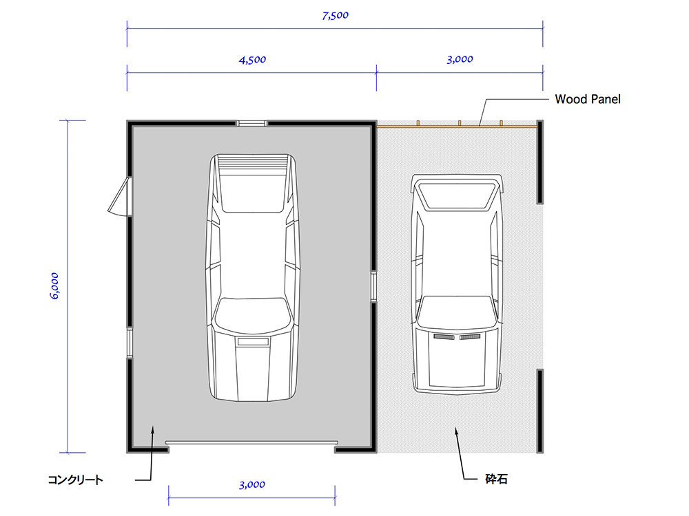 ガレージ 図面