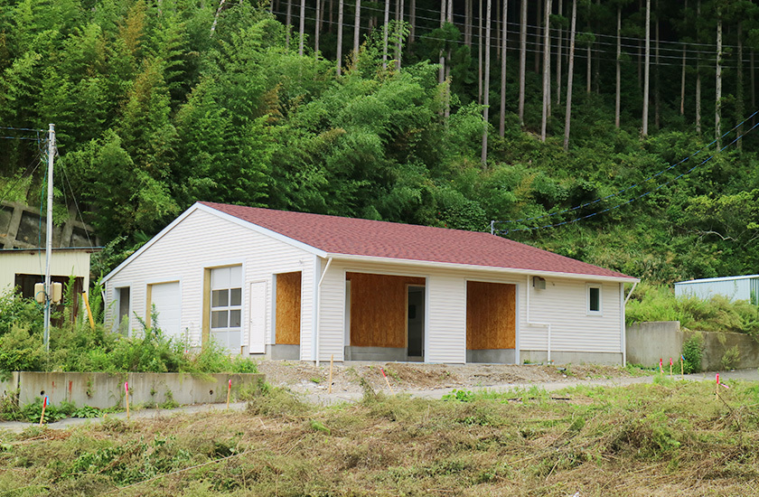 木造ガレージ 施工事例