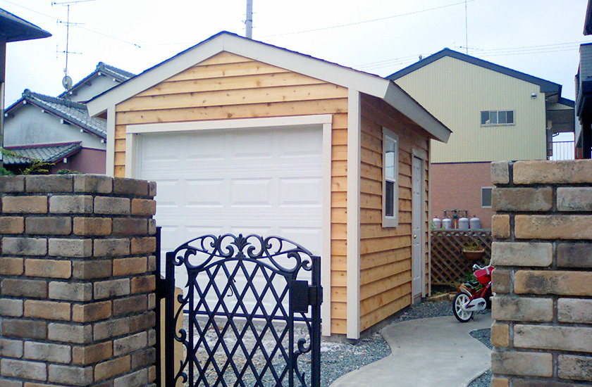 木造ガレージ 施工事例