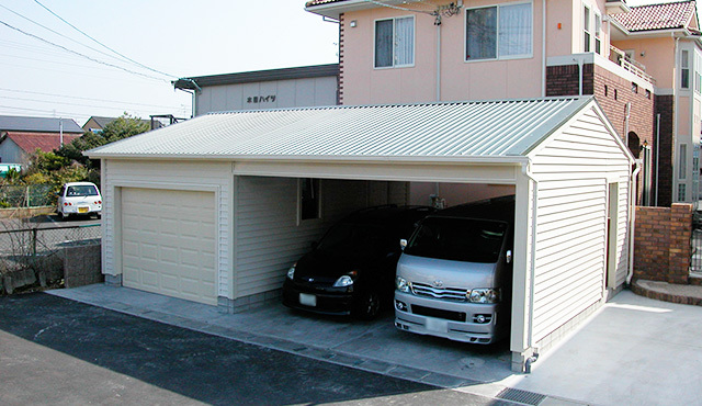 木造ガレージ 倉庫 車庫