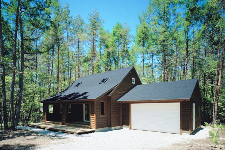 木造ガレージ 住宅