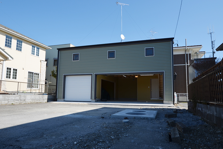 木造ガレージ 施工事例