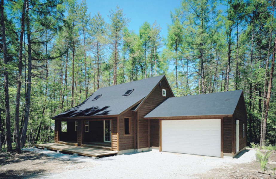 木造ガレージ 住宅