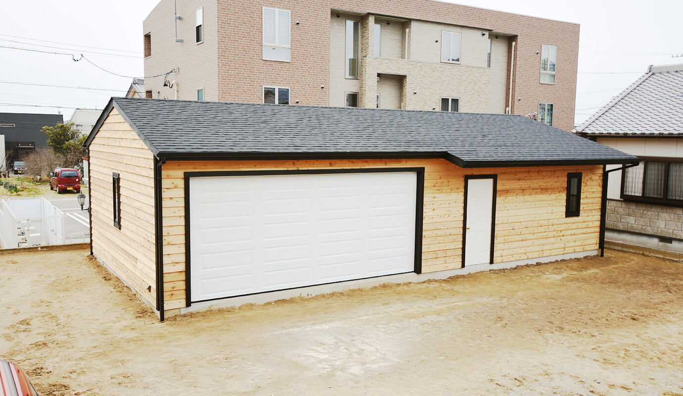 愛知県f4 2台用 ガレージ 車庫 倉庫 物置なら株式会社イープラン 愛知県f4 2台用 ガレージ 車庫 倉庫 物置なら株式会社イープラン