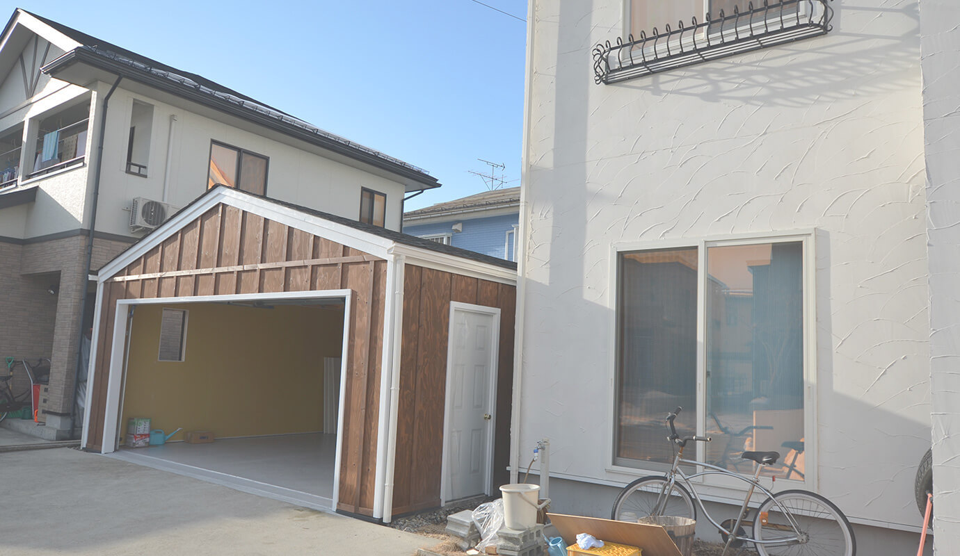 山形県2台用ガレージ 国際規格の木造建築 ガレージ 車庫 物置 小屋 倉庫なら株式会社イープラン