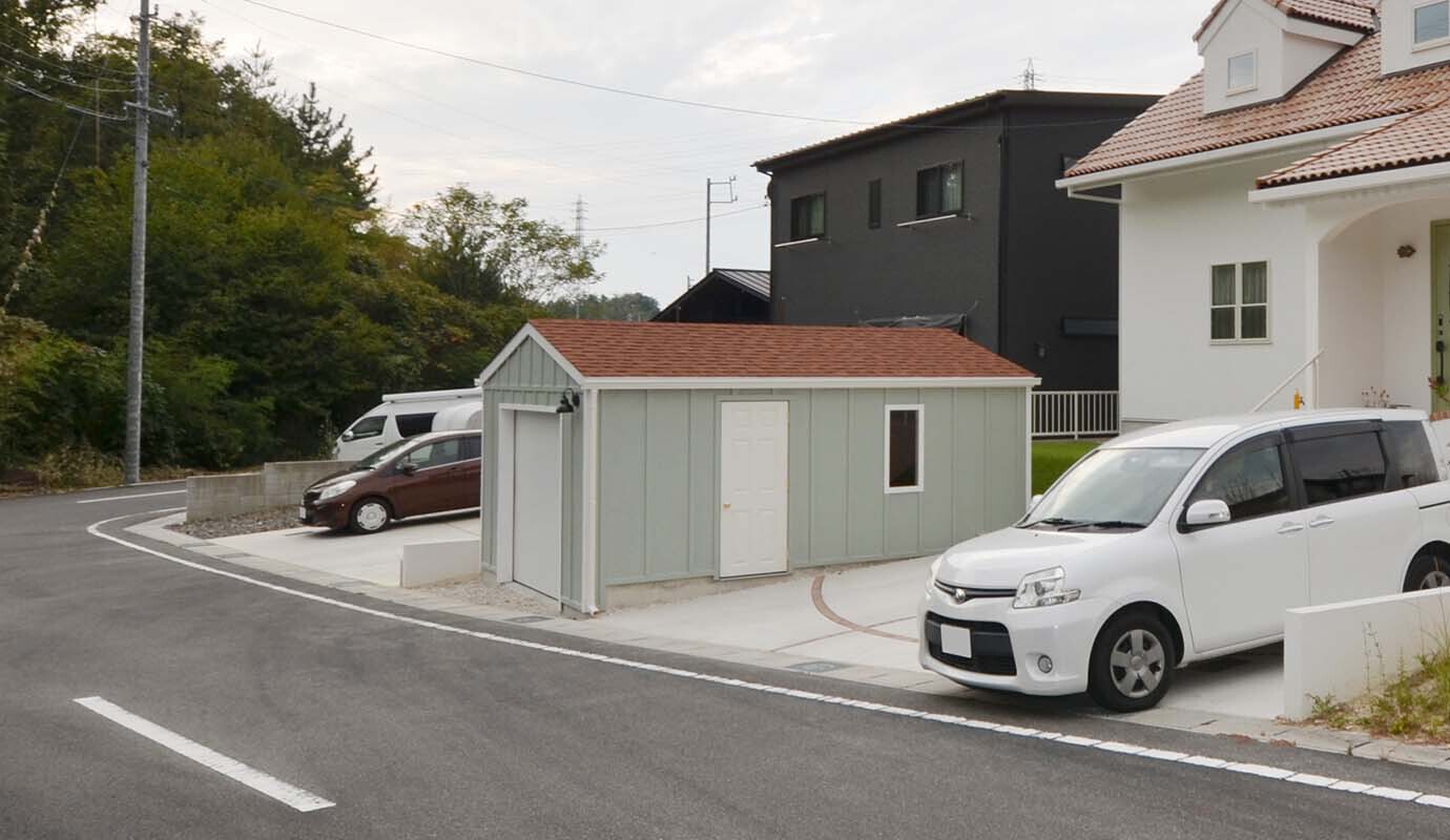 ガレージ,木造,