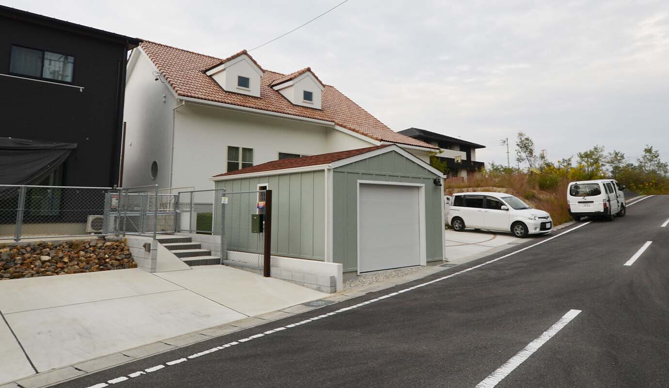ガレージ,木造,