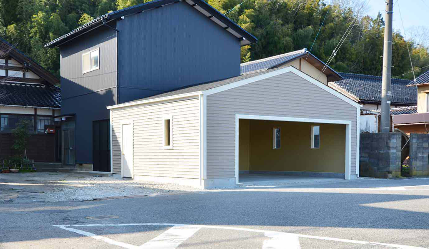 木造ガレージ・車庫・物置・小屋・倉庫