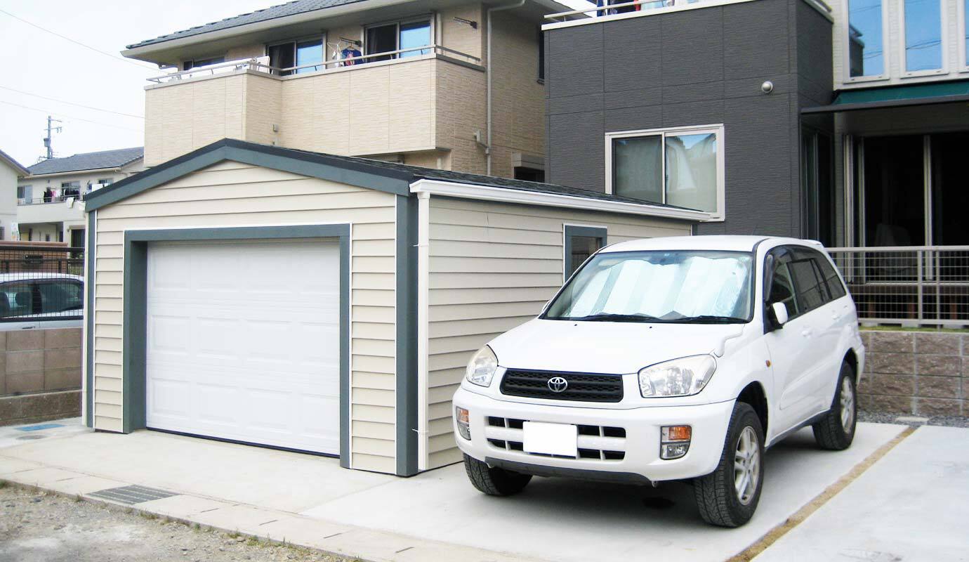 木造ガレージ・車庫・物置・小屋・倉庫