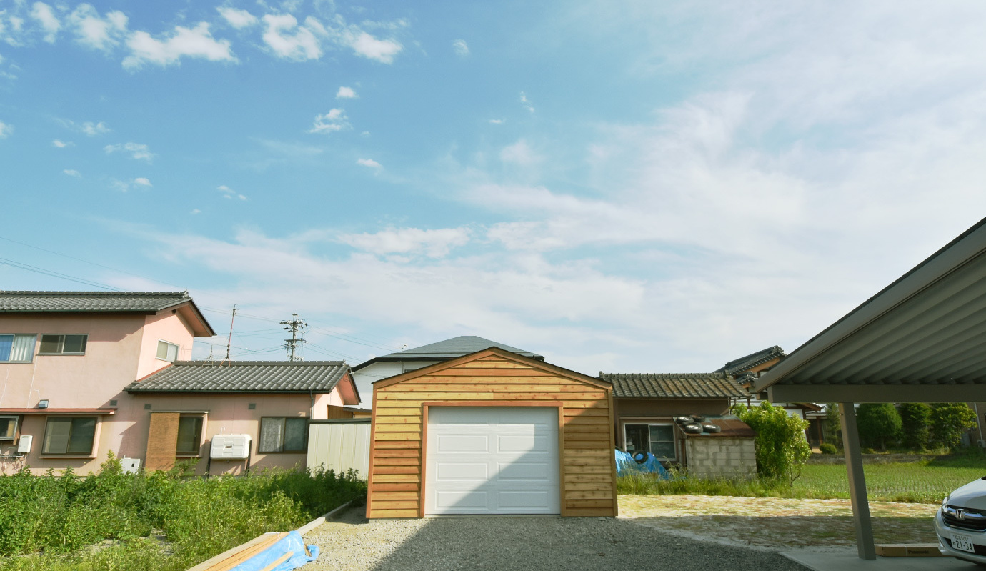 G-cedar木造ガレージ施工写真