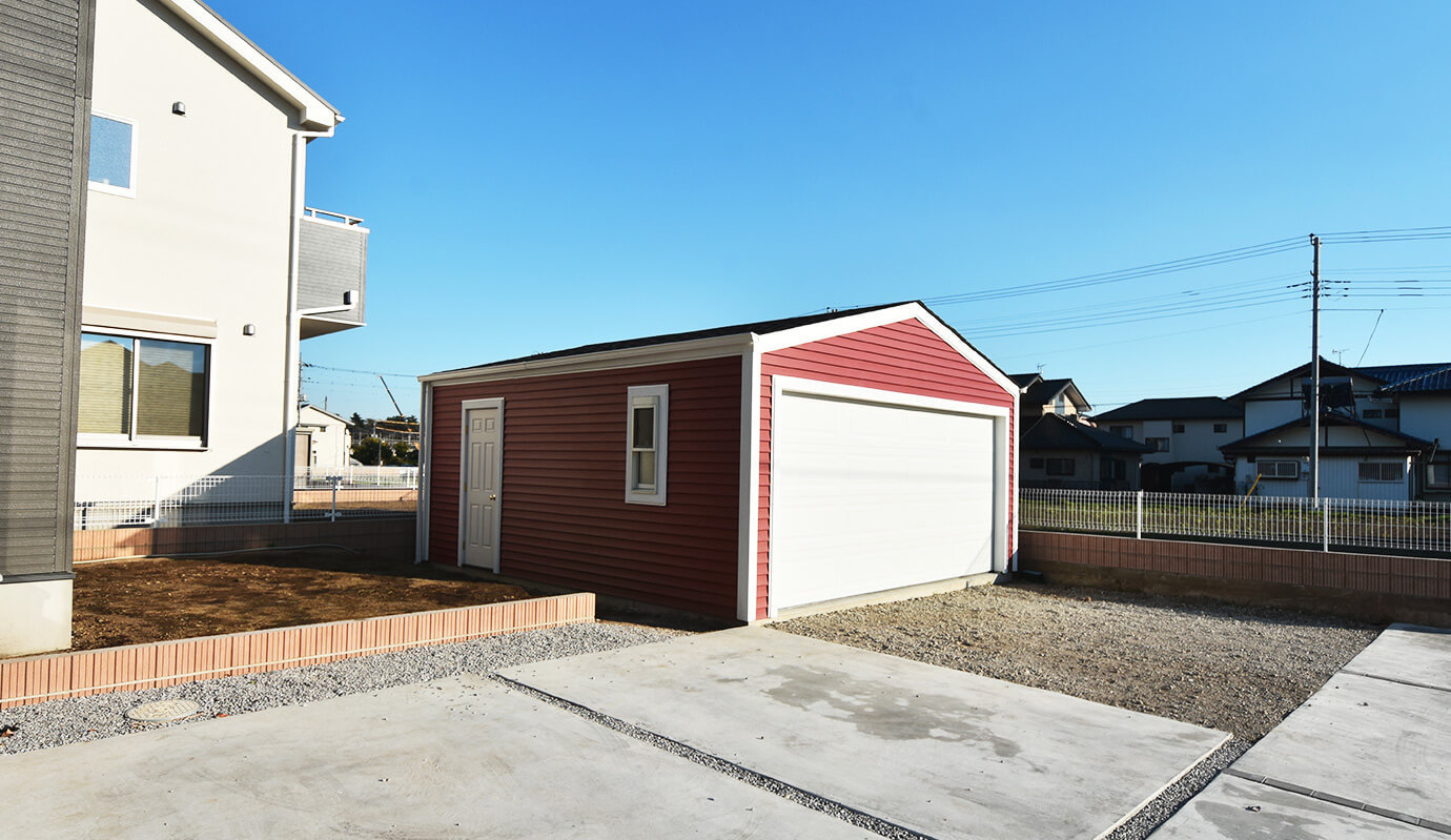 木造ガレージ・車庫・物置・小屋・倉庫