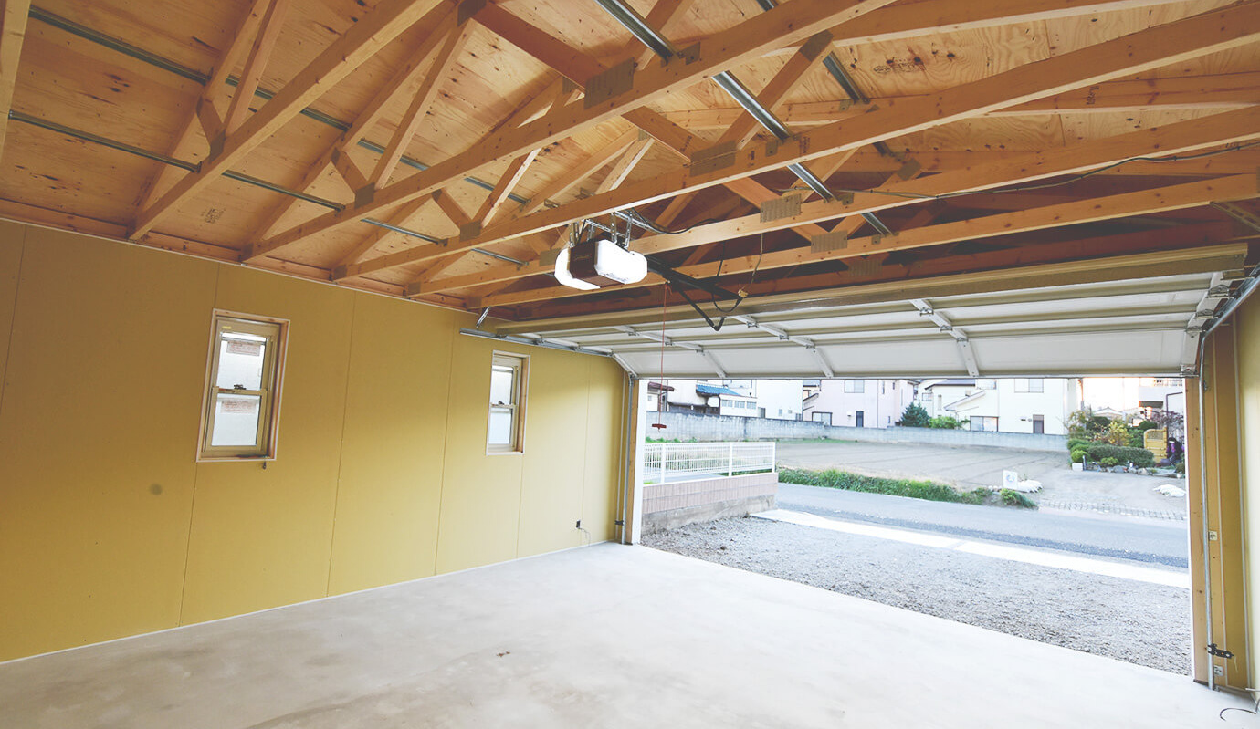木造ガレージ・車庫・物置・小屋・倉庫