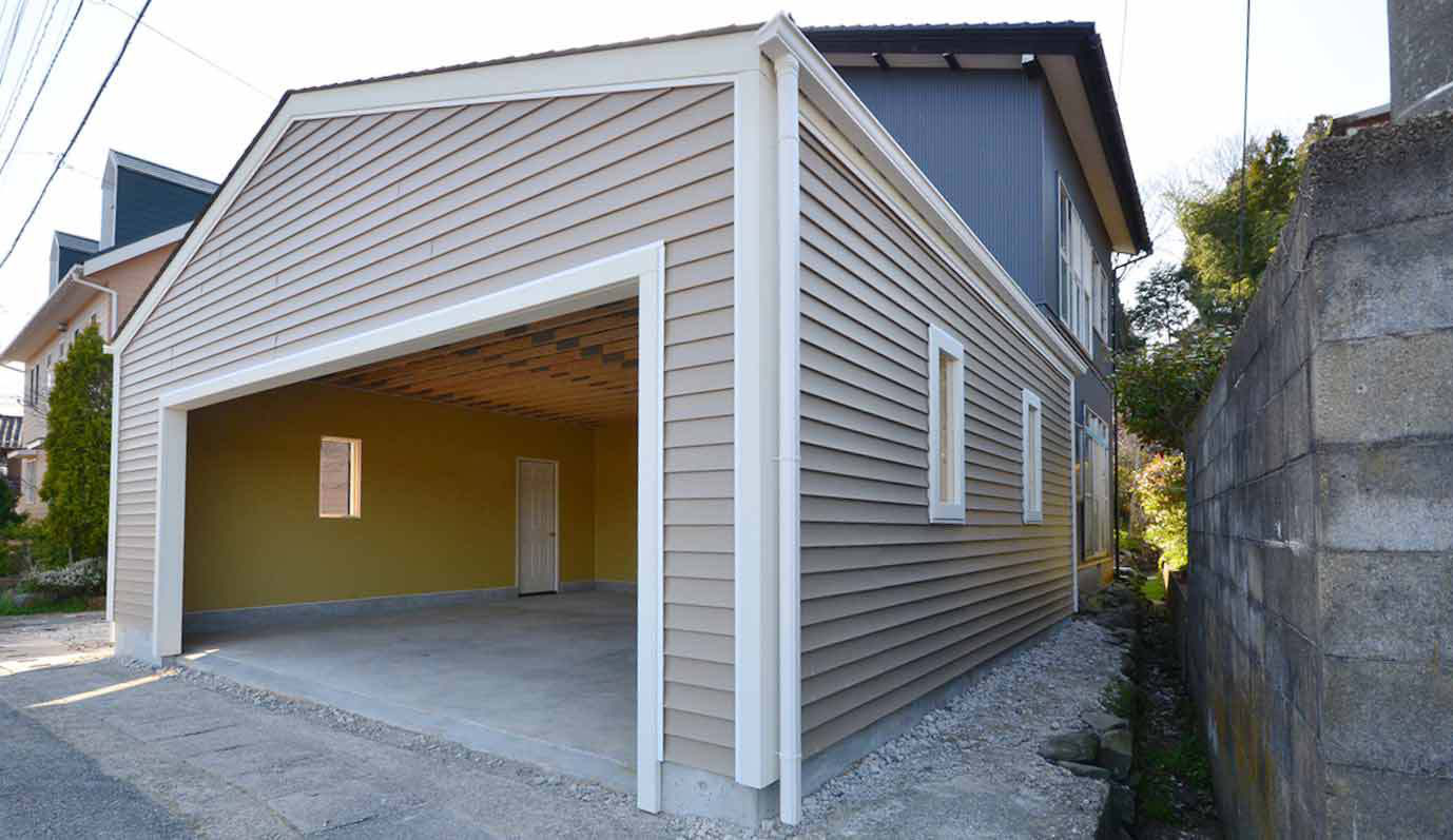 木造ガレージ・車庫・物置・小屋・倉庫