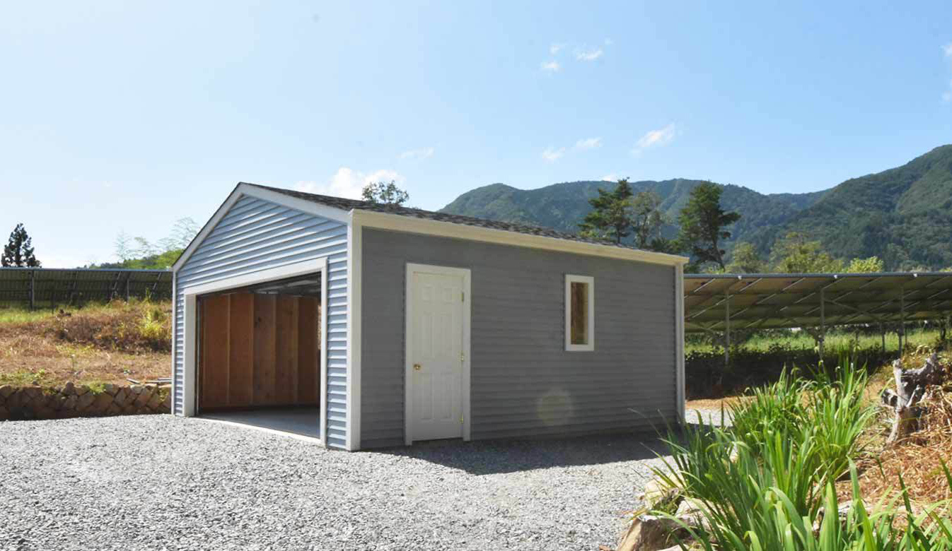 木造ガレージ・車庫・物置・小屋・倉庫