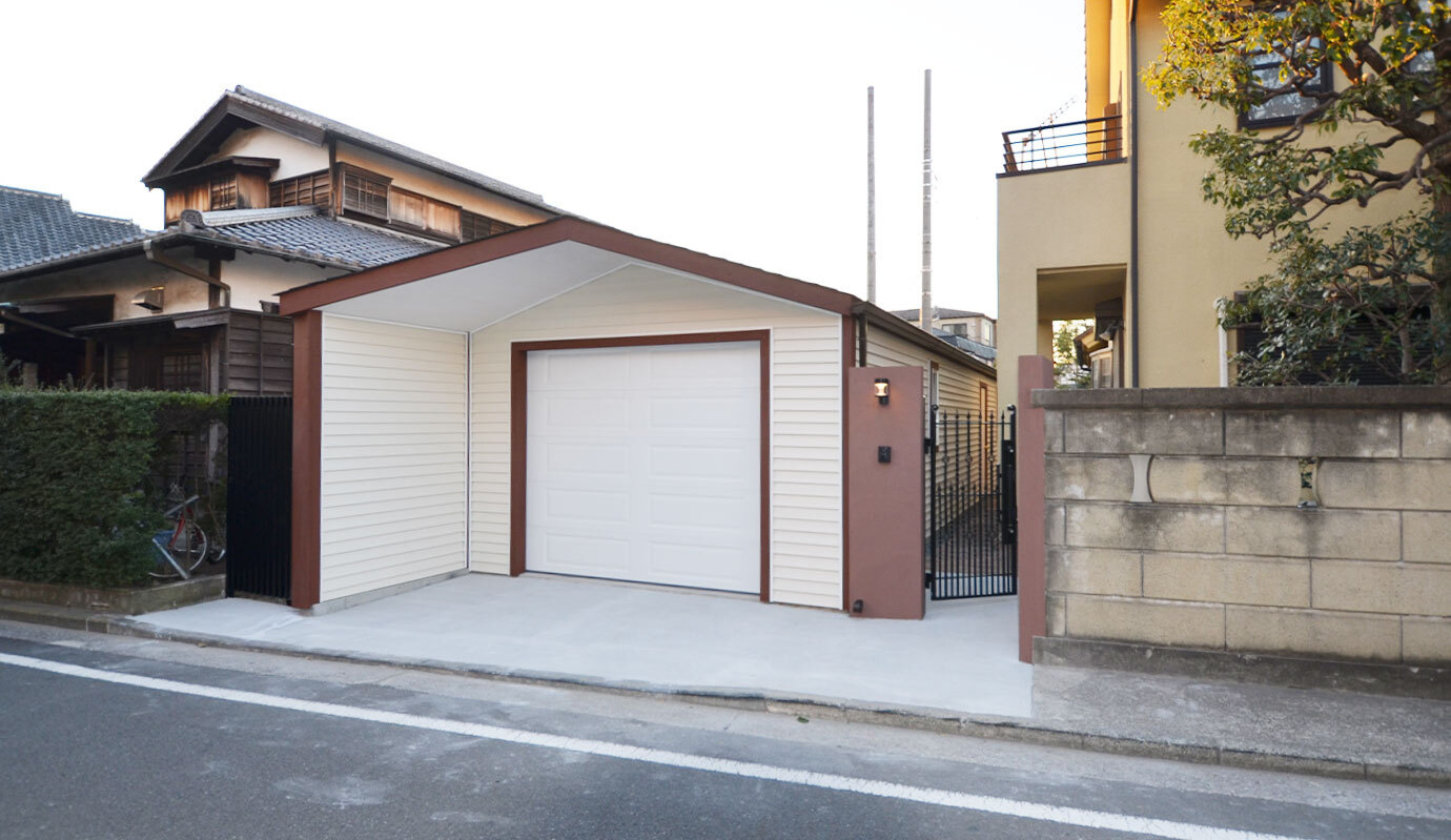 木造ガレージ・車庫・物置・小屋・倉庫