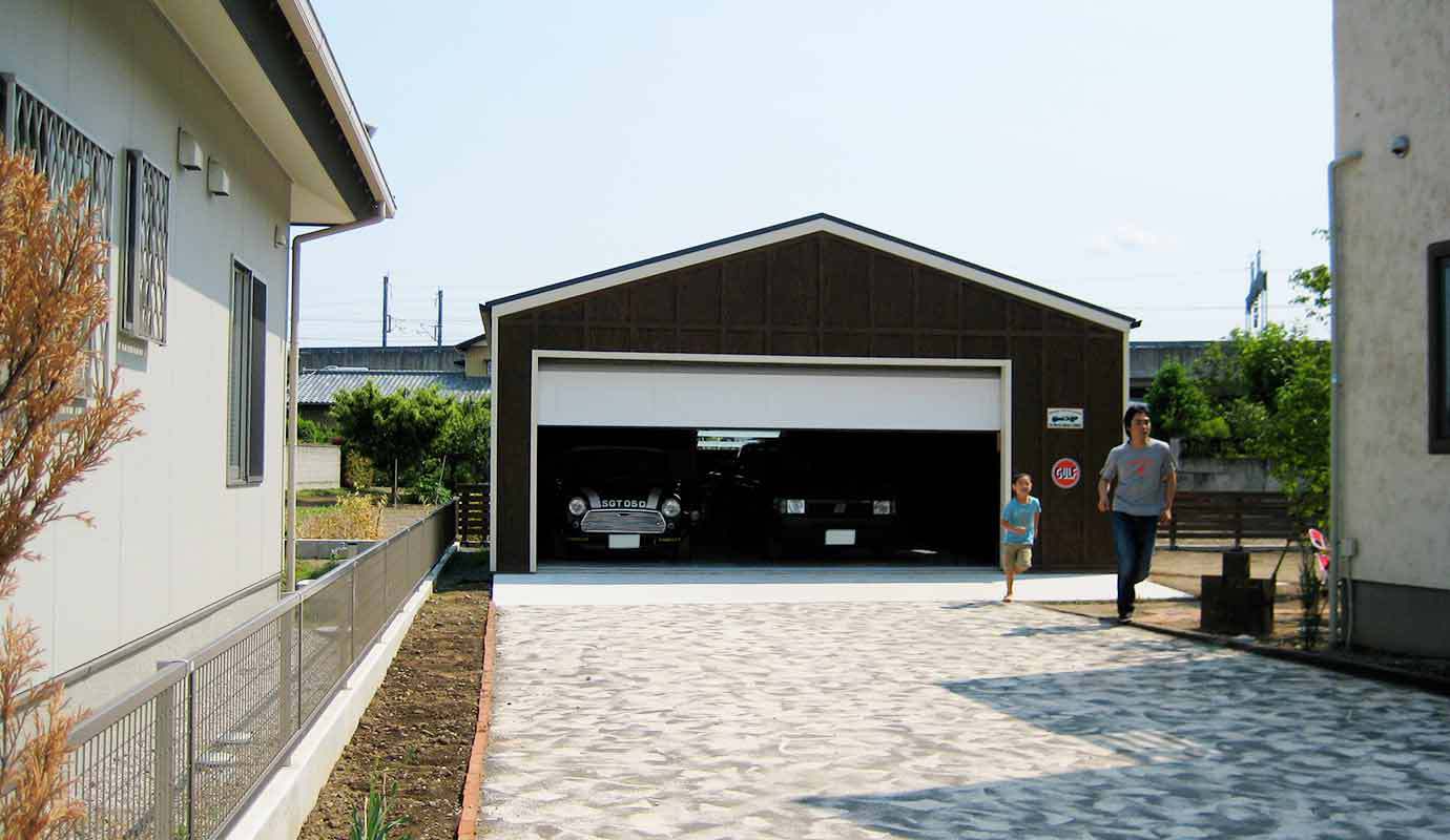 群馬県2台用ガレージ 倉庫 群馬県2台用ガレージ 倉庫