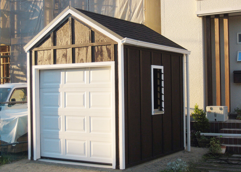 木造ガレージ 施工事例