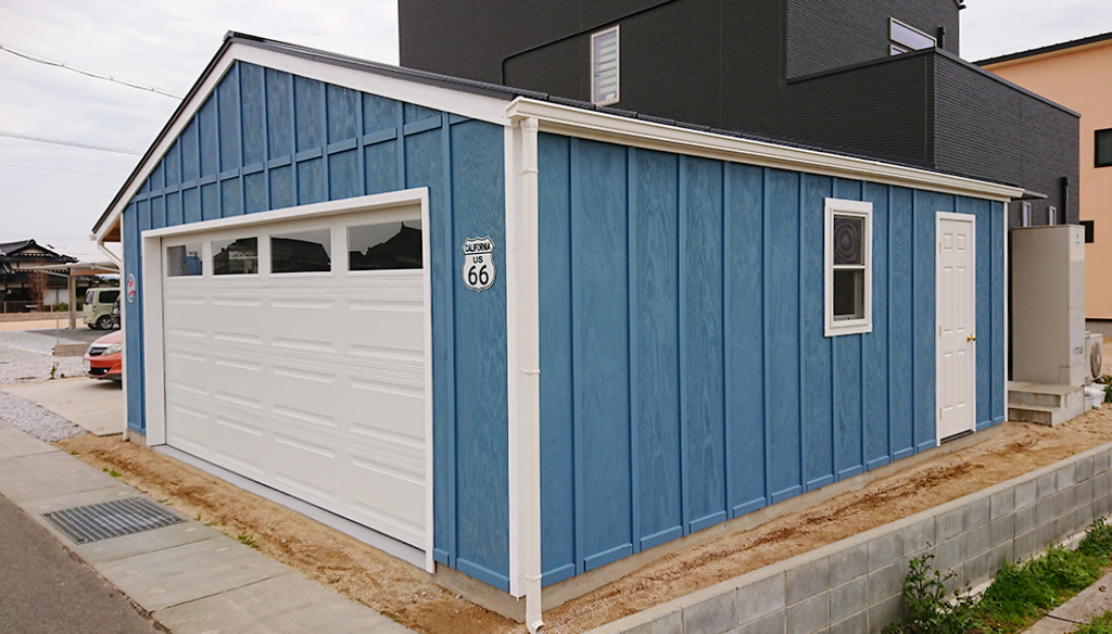 木造ガレージ