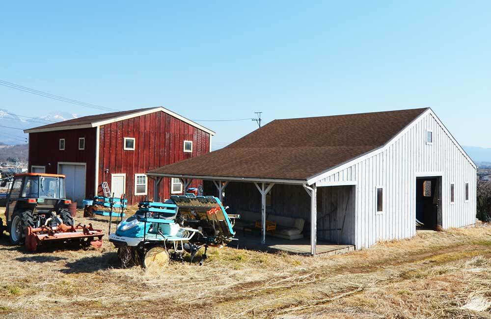 木造ガレージ 農業用倉庫