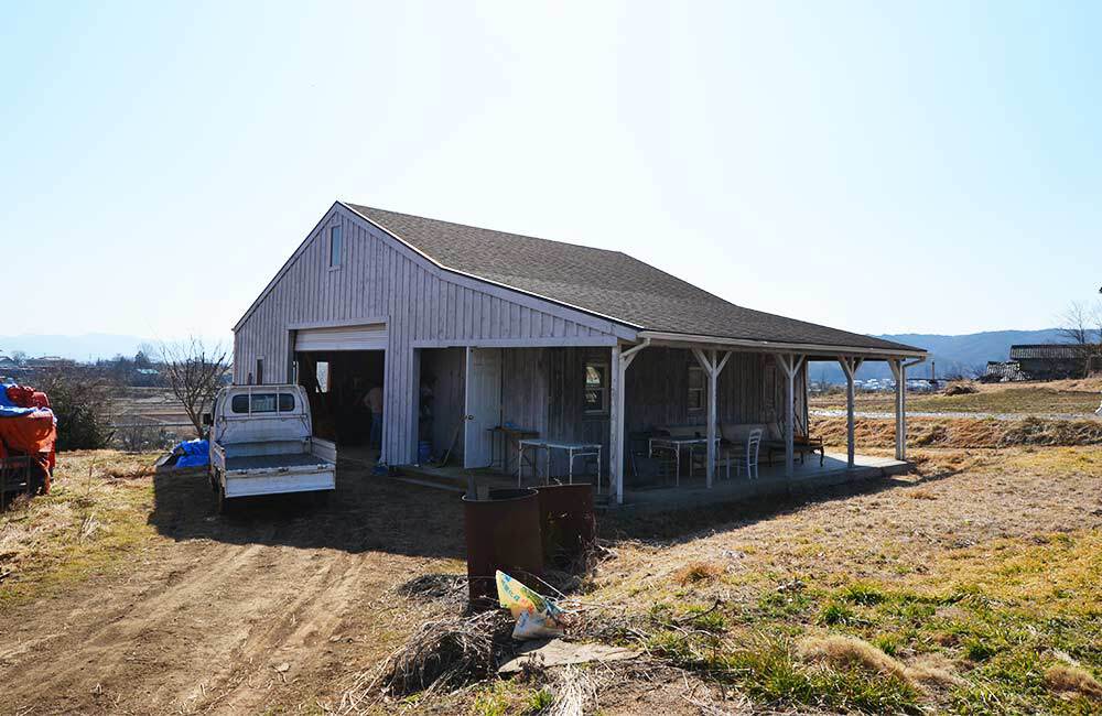 木造ガレージ 農業用倉庫