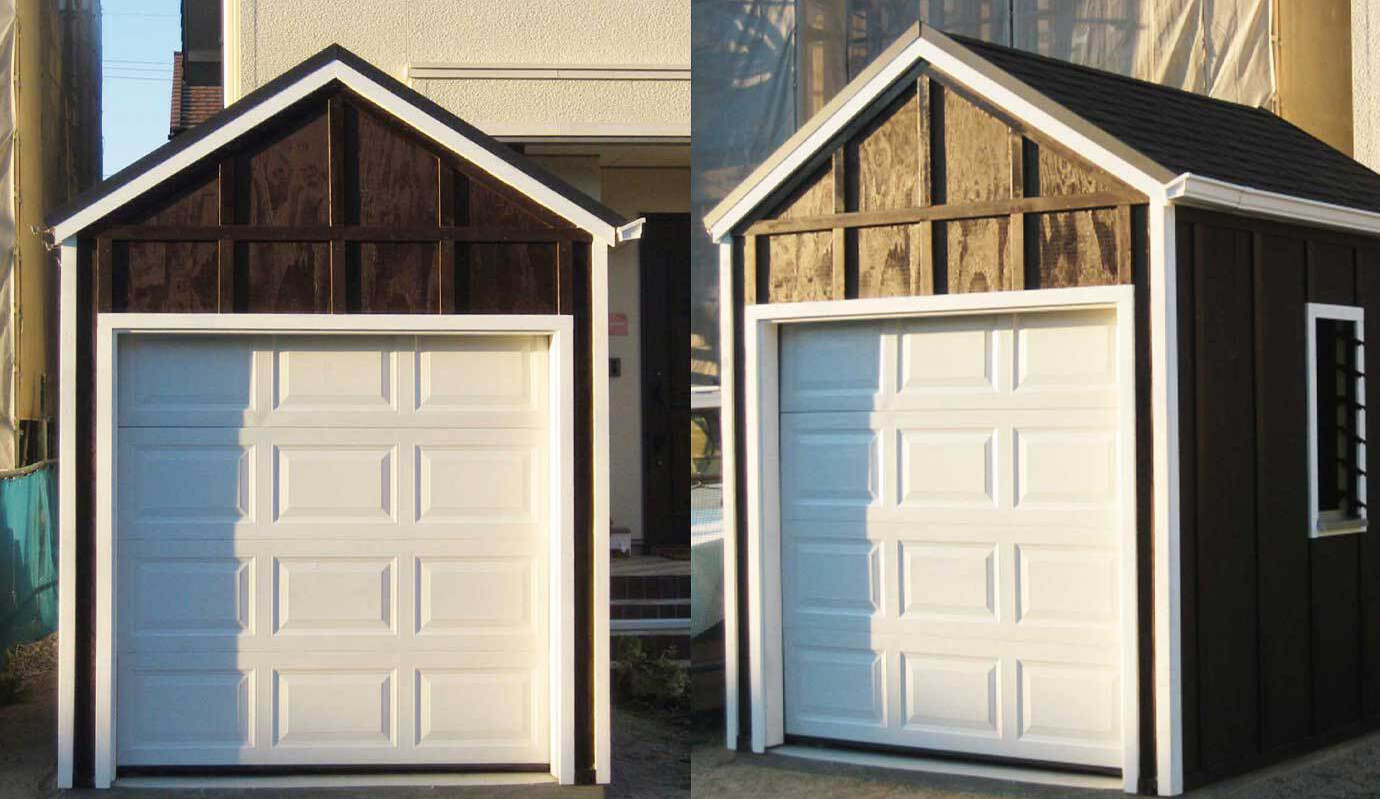 バイクガレージ,車庫