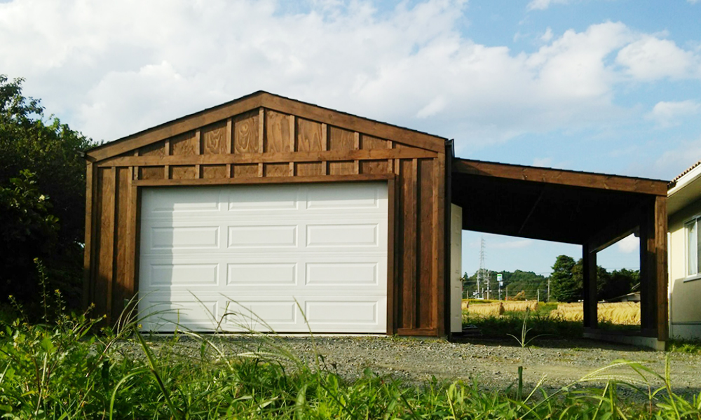 カーポート付き木造ガレージ G Port カーポート付き木造ガレージ G Port