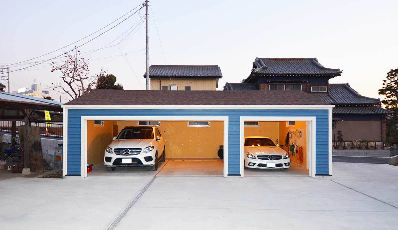 2階建て木造ガレージ G Attic の施工事例3選 2階建て木造ガレージ G Attic の施工事例3選