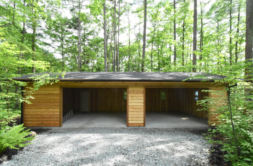 木造ガレージ 施工事例