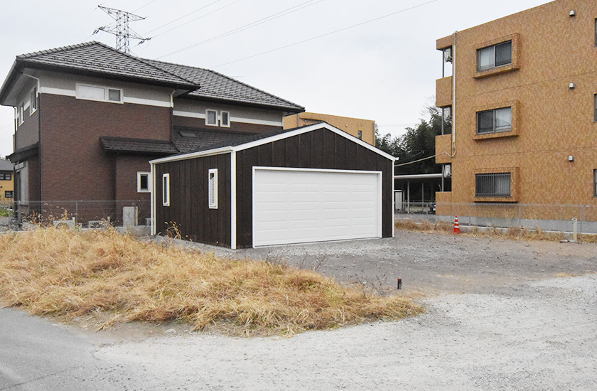 木造ガレージ 施工事例